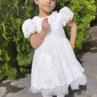 پیراهن عروسکی سفید برند السا گالری|کفش و لباس بچه|ری, فیروزآبادی|دیوار