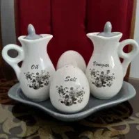 سرویس پنج تیکه آبلیمو و آبغوره با نمکدان|ظروف سرو و پذیرایی|تهران, مجیدیه|دیوار