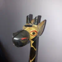 مجسمه چوبی ذرافه ۳عدد