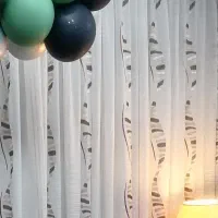 پرده حریر سالم همراه زیر پرده