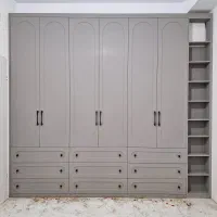 طراحی اجرا کمد دیواری کابینت تی وی وال کافی بار|جاکفشی، کمد، دراور|شهرکرد, |دیوار