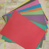 مقوا رنگی و کاغذ پشت چسبدار براق A4
