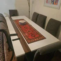فروش فوری مبلمان ۷ نفره به همراه ناهارخوری ۸ نفره|مبلمان خانگی و میز عسلی|تهران, یوسف‌آباد|دیوار
