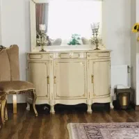 آینه و کنسول میز تلویزیون بوفه ساعت گلدان