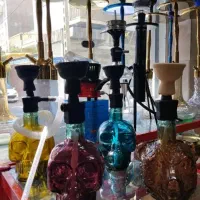 قلیان کرنو مدل اسکلتی رنگی مسافرتی