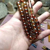 تسبیح سندلوس تراش قدیم پاکستان ۴۶گرم سبز