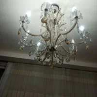 لوستر 8شاخه کریستال|لوستر و چراغ آویز|تبریز, |دیوار