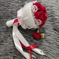 دسته گل عروس مهلقا|گل مصنوعی|کرمان, |دیوار