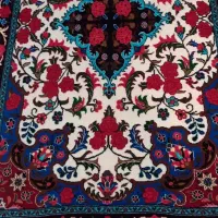 فرش دست بافت گل سرخ  ۳ عدد