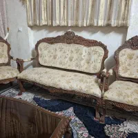 مبل 9نفره و 7نفره|مبلمان خانگی و میز عسلی|ابریشم, |دیوار