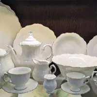 سرویس چینی تقدیس لبه طلایی (به صورت فله) کد ۰۲۹