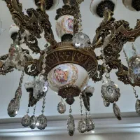 لوستر سلطنتی برنجی|لوستر و چراغ آویز|مشهد, شهید مطهری|دیوار