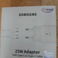 شارژر۲۵وات سامسونگ دوسر تایپ سی اصل