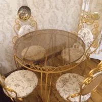 میز ناهار خوری اهن ۴ نفره اعلا|میز و صندلی غذاخوری|تبریز, |دیوار