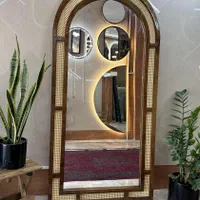 اینه گنبدی حصیر بامبو چوب روسی|آینه|یزد, |دیوار