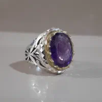 انگشتر نگین آمیتیست