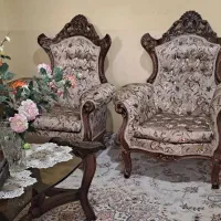 مبل ۹ نفره استیل چوب گردو