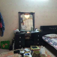 تخت خواب چوبی مشکی 160سانتیمتر