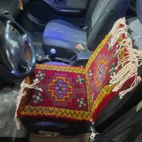 فرش دستباف رو صندلی ماشین|گلیم، جاجیم، گبه|نسیمشهر, |دیوار