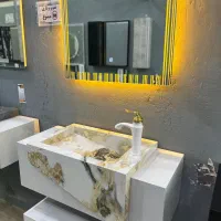 روشویی سفید طلایی پرسلان|لوازم سرویس بهداشتی|اصفهان, سرچشمه|دیوار