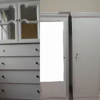 کمد سه تیکه چوبی|جاکفشی، کمد، دراور|سمنان, |دیوار