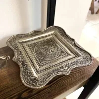 ظروف عتیقه قلم زنی شده قدیمی