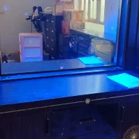 تختخواب دو نفره بهمراه میز توالت و پا تختی|تخت و سرویس خواب|رامهرمز, |دیوار