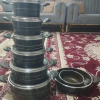 یک سرویس قابلمه تفلون داخل زنبوری نو وپلمب