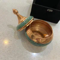 ظرف مسی دکوری فیروزه کوبی مناسب عروس زیرقیمت|صنایع دستی و سایر لوازم تزئینی|قم, حنیف نژاد|دیوار