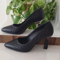 کفش پاشنه ۷سانت کاملا نو سفید ومشکی|کیف، کفش، کمربند|کن, |دیوار