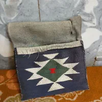 خروجین دست بافت|گلیم، جاجیم، گبه|قم, شاه احمد قاسم|دیوار