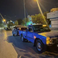 امداد خودرو یدک کش چرخ گیر ب صورت شبانه روزی