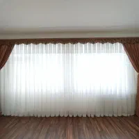 پرده حریر با کنار پرده و کتیبه