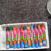 آبرنگ و مدادشمعی رنگ انگشتی برای پیش دبستانی