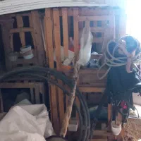 قفس مرغی چوبی کارکرده
