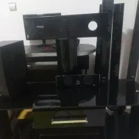 میز تلویزیون ،همراه بلندگو و دی وی دی