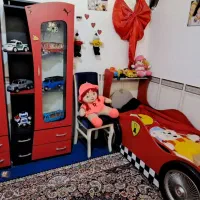 سرویس تخت ماشینی با کمد وبوفه