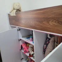 تخت دو طبقه کودک و نوجوان|تخت و سرویس خواب|رشت, معلم|دیوار