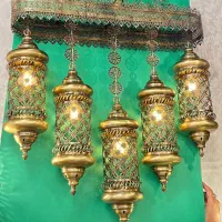 لوستر فانوسی  آبکاری شده|لوستر و چراغ آویز|تهران, شوش (باغ آذری)|دیوار