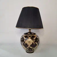 آباژور سفالی نقاشی زیر لعابی|چراغ خواب و آباژور|اصفهان, درب کوشک|دیوار