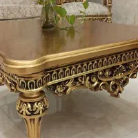 مبل ۹ نفره تمام چوب راش صفر تا صد سفارشی ورق طلا|مبلمان خانگی و میز عسلی|تهران, آبشار تهران (دریاچه)|دیوار