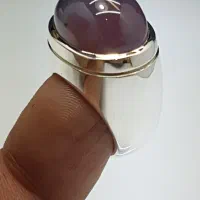 انگشتر عقیق سوسنی دل سرخ
