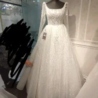 لباس عروس پوشیده سایز 34 36