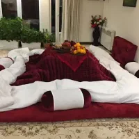 لحاف کرسی دست دوز مدل گل وسط سنتی ابعاد 4 در 4|رختخواب، بالش، پتو|تهران, شهید رجایی|دیوار