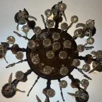 لوستر فرشته هشت شاخه|لوستر و چراغ آویز|مشهد, پروین اعتصامی|دیوار