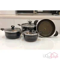 سرویس قابلمه و تابه لانه زنبوری 7پارچه|ظروف پخت‌وپز|اهواز, ۲۰۰۰واحدی|دیوار