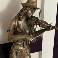 مجسمه خارجی قدیمی برنز۲عدد