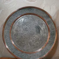 سینی مسی اصفهان طرح خیام عتیقه