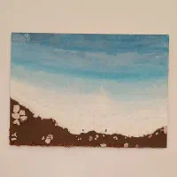 تابلو دریای مواج نقاشی روی بوم