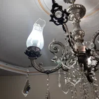 لوستر برنجی سه شاخه|لوستر و چراغ آویز|تهران, زرگنده|دیوار